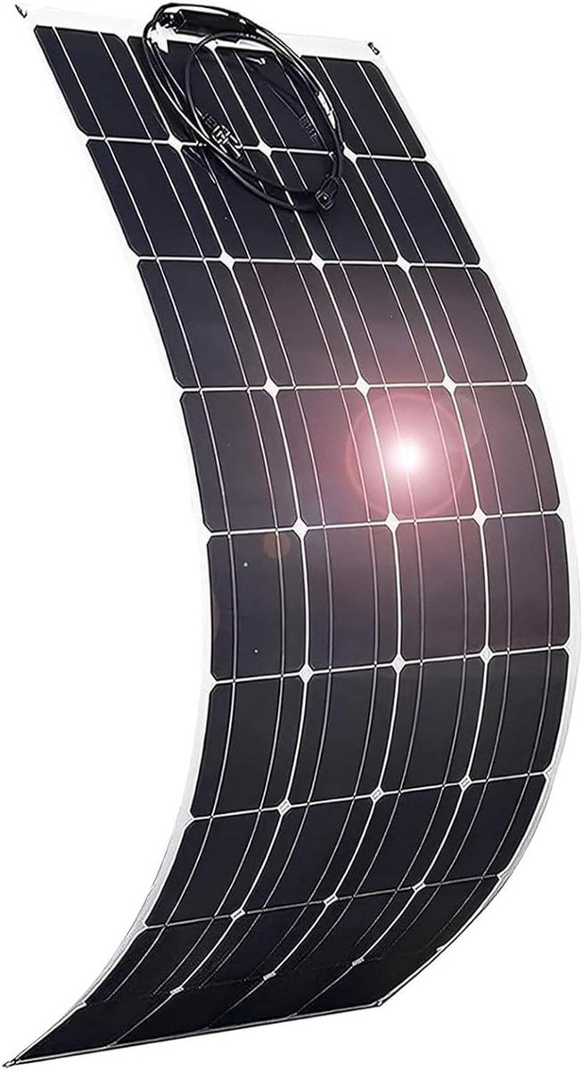 Flexibel Zonnepaneel - Buigbaar Paneel - Off-grid Laden - Hoogrendement Monokristallijn - 300W - Zwart