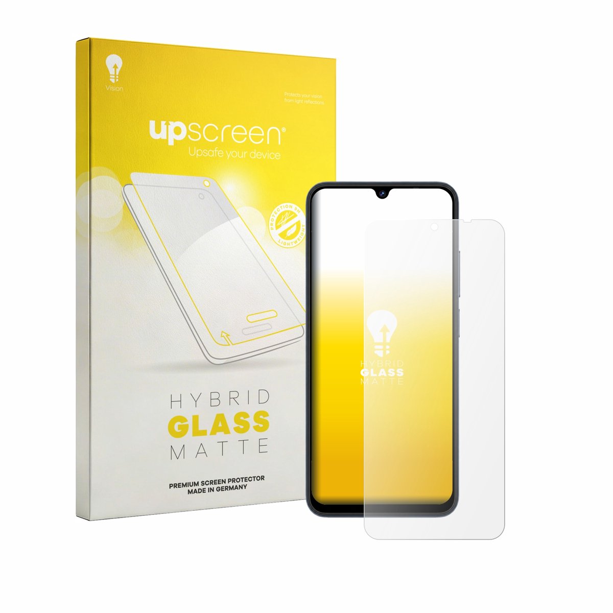 upscreen - Screenprotector voor Lagenio A12 Pro - Folie Beschermfolie Beschermglas matte