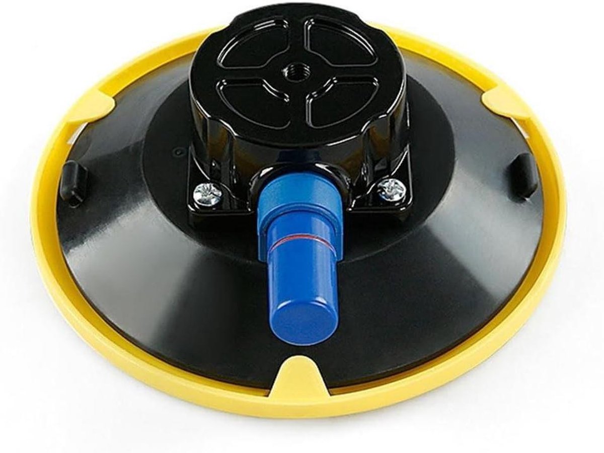 Vacuümzuignap met handpomp - Glaslifter Zware lasten lifter - Gladde oppervlakken heffen - Aluminium basis met schroefdraad - 114 cm