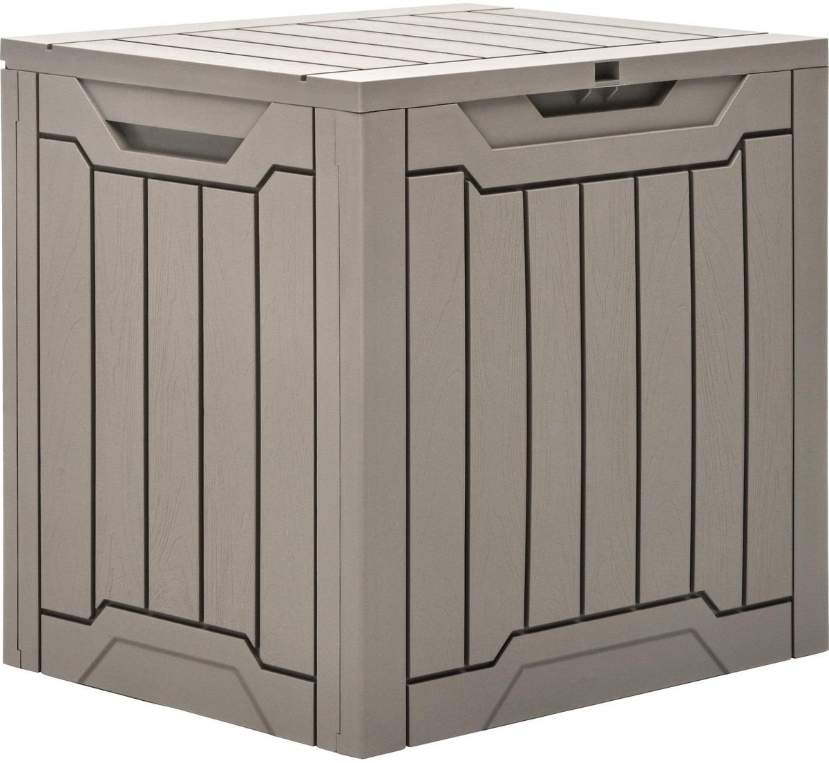 SnelShoppen - YITAHOME Outdoor Hars Opbergdoos 31 Gallon, Waterbestendig, Lichtbruin, Ideaal voor Kussens, Tuingereedschap, Tuin, Patio en Buitengebru