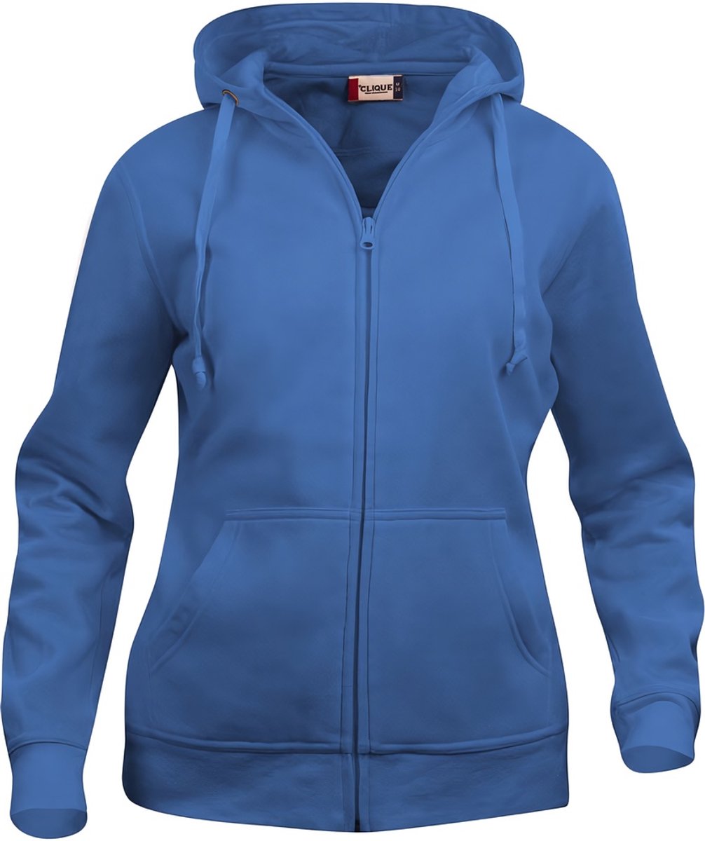 Clique Basic hoody full zip Dames Kobalt maat XS