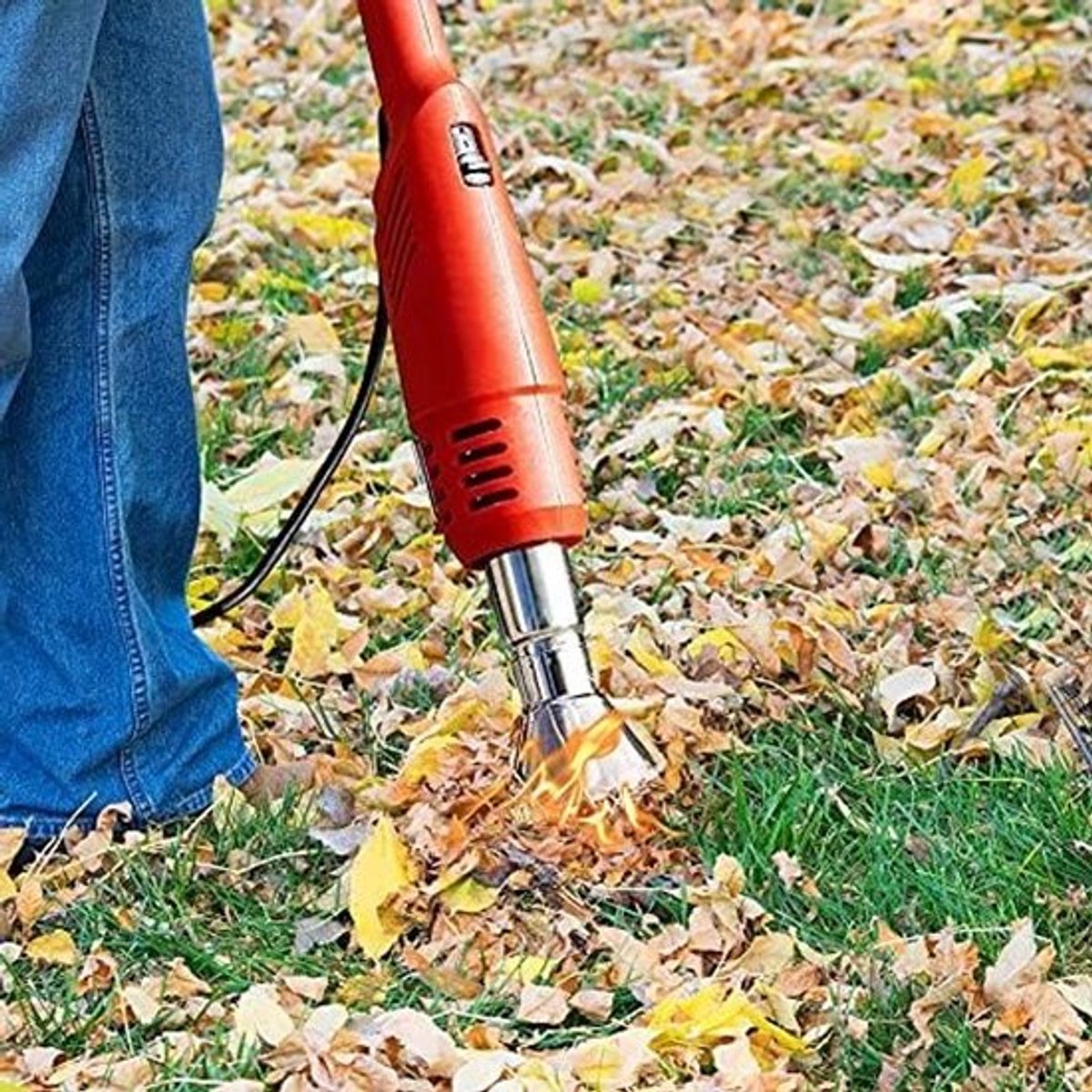 Draagbare Elektrische Onkruidbrander voor Tuin en Oprit, Duurzame Thermische Onkruidverwijderaar, Multifunctionele Tuinbranders en Vuurtoortsen voor Effectieve Onkruidbestrijding