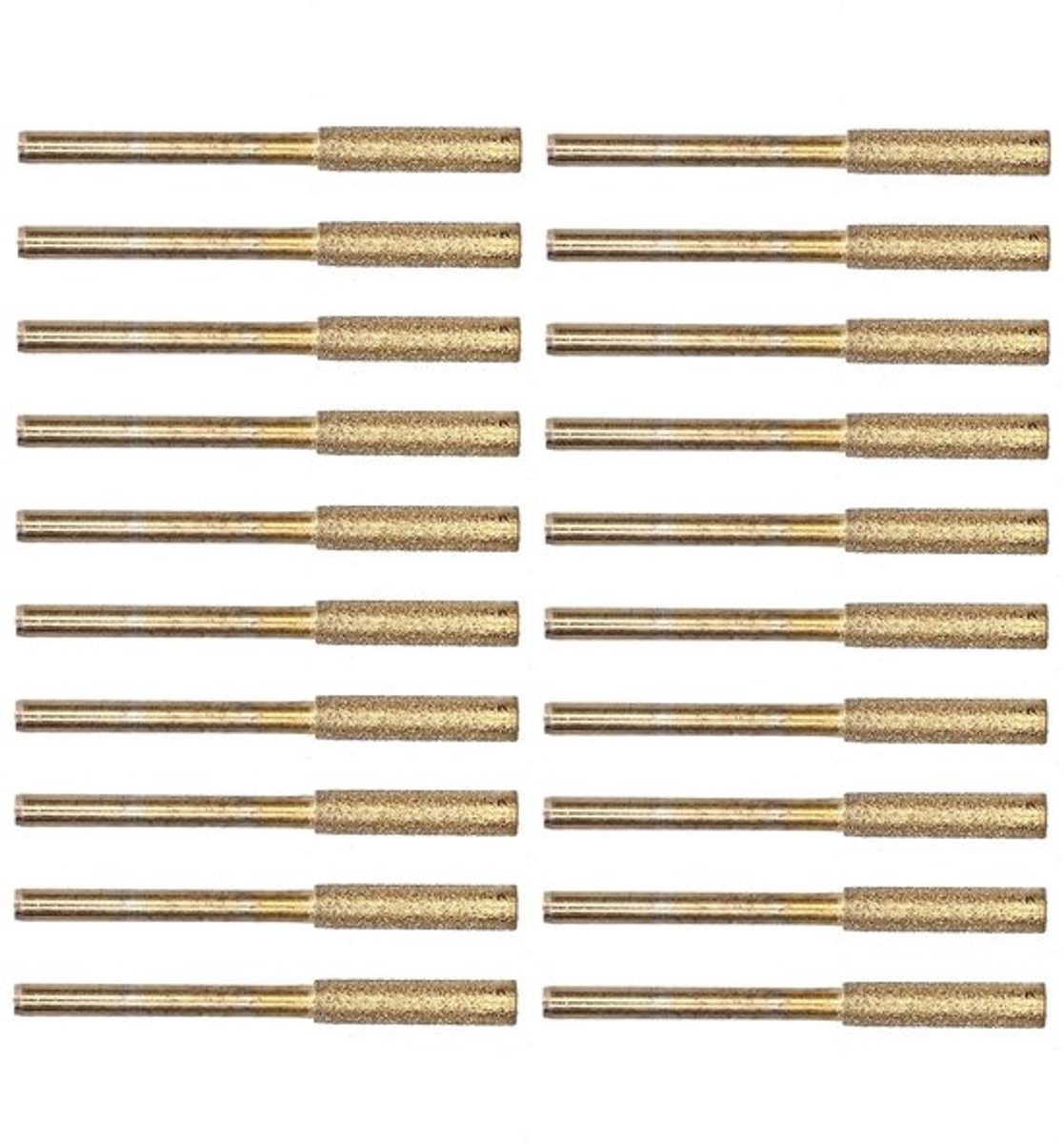 20 Stuks Diamanten Kettingzaag Slijper voor Efficiënt Slijpen en Scherpen van Kettingzagen met Slijpstenen (4.8mm)
