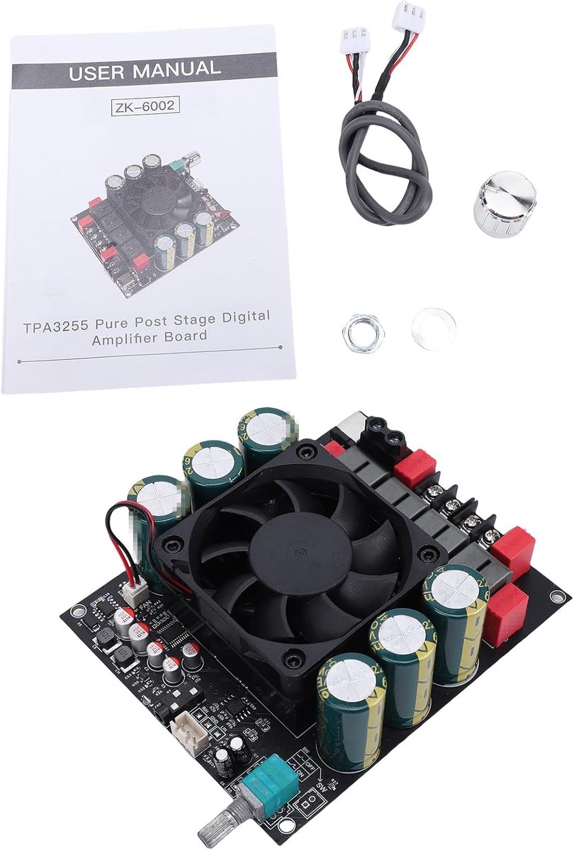 SnelShoppen - Power Amplifier Board 600W+600W Mini Versterker TPA3255 Bluetooth Hoogvermogen Stereo Versterker voor Audiophile, Ideaal voor Thuis, Fee