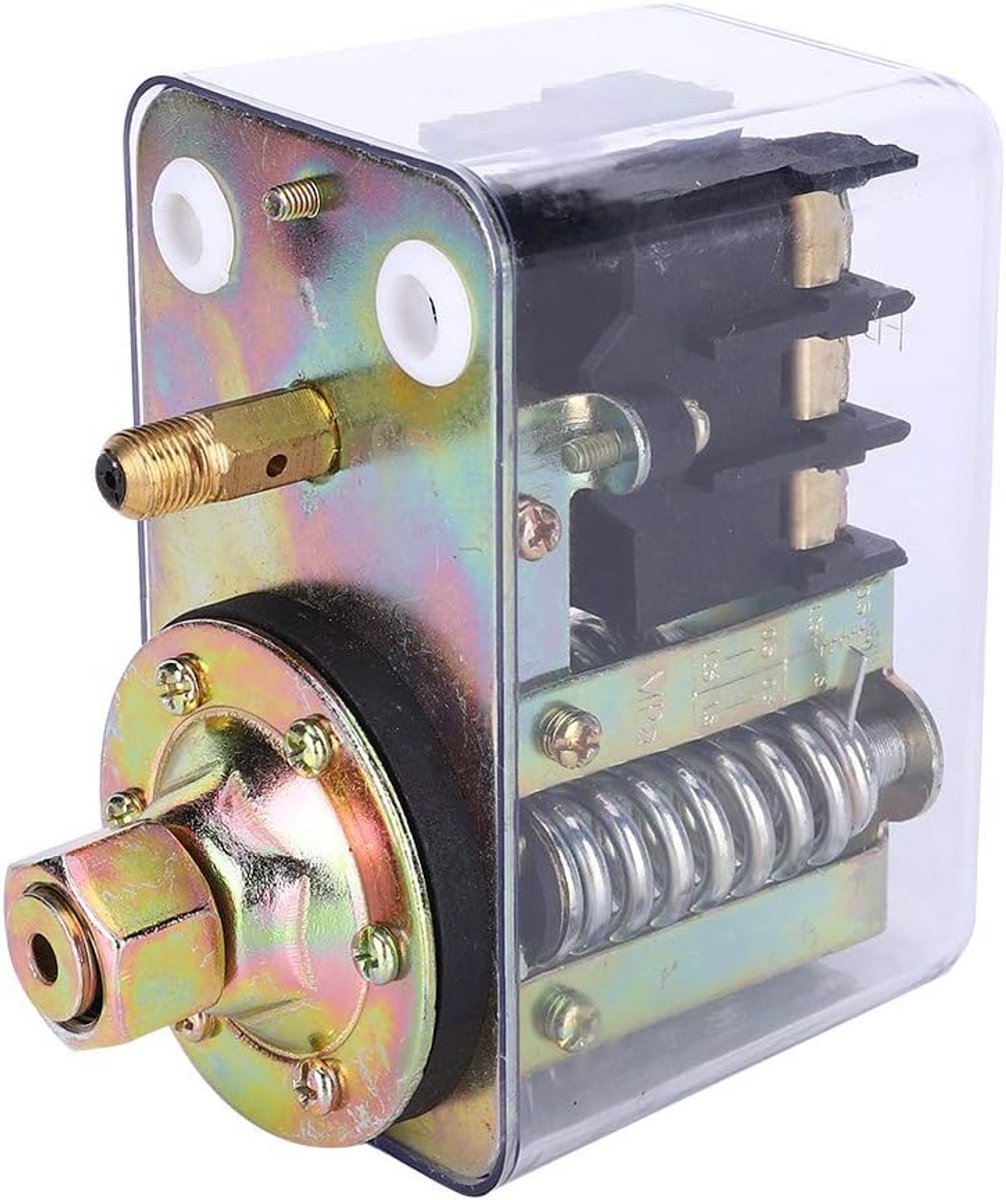 SnelShoppen - Aircompressor Regulator 380V Drukregelaar voor Pneumatische Systemen - Drukschakelaar voor Luchtcompressor - Professioneel Gebruik - Ene