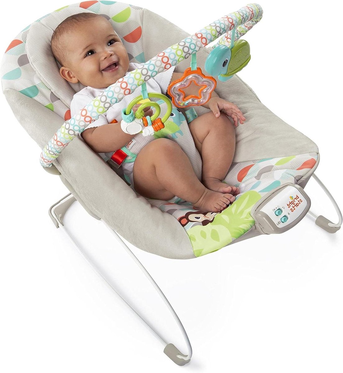 Babywip - Schommelstoel - Baby Kalmeren - Met Melodieën - Draagbaar - Grijs