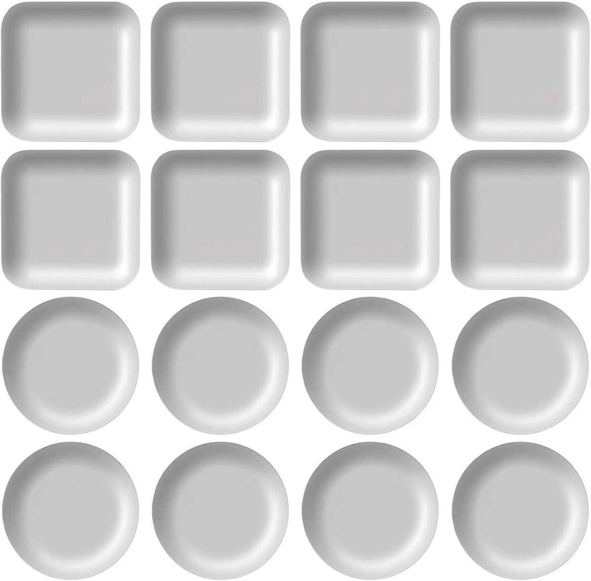 SnelShoppen - 16 stuks meubelschuifregelaars voor tapijt, zelfklevende schuifregelaars voor meubels, duurzame PE en EVA materialen, beige voor hardhou