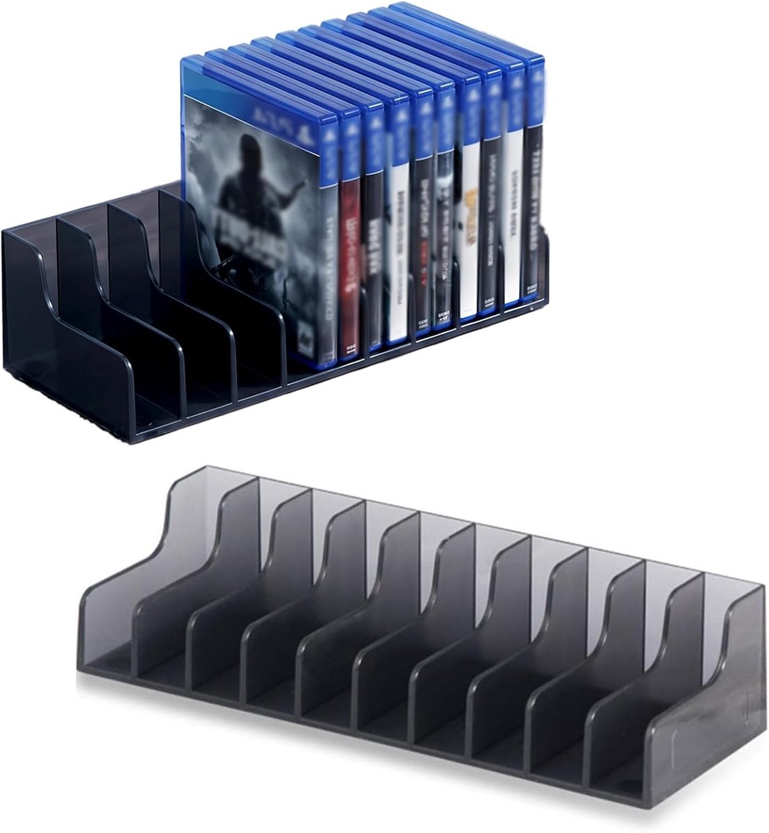 Opbergdoos voor Speelkaarten, Opslagrek voor PS4/PS4 SLIM/PS4 Pro, Duurzaam en Ruimtelijk Ontwerp, 170 x 80 x 40 mm, Perfect voor Gamers en Accessoires