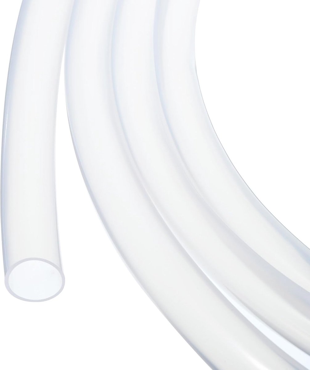 SnelShoppen - 26ft 1/2" ID x 9/16" OD Siliconen Slang Duidelijk - Flexibele Silicone Hoses voor Pomp, Siphon, Afvoer, Irrigatie, Brouwen, 12.7mm x 14m