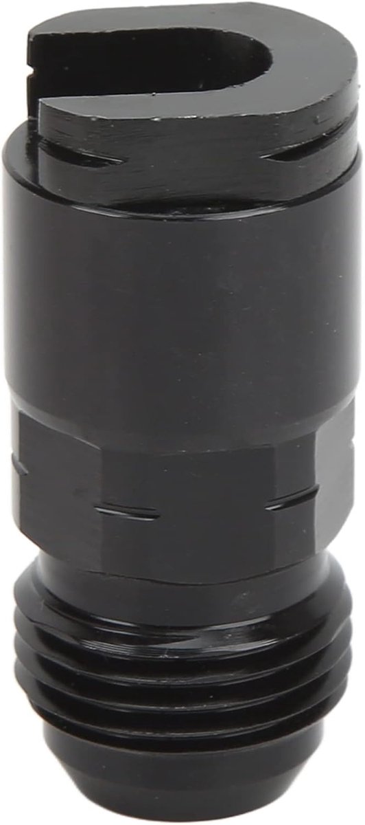 SnelShoppen - Efi Adapter Quicknnect Aluminium Zwart Geanodiseerd AN8-3/8 voor Brandstoflijn Koppeling, Hoge Prestaties, Eenvoudige Installatie