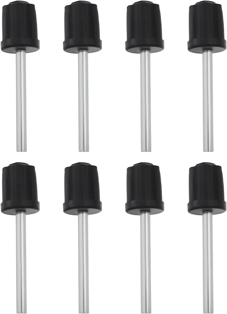 SnelShoppen - 8 stuks 19mm Tentsteun Stang Thimble Ondersteuning Connector voor Caravan, Tent, Luifel, 50x5mm Steunpaal voor Tuin, Camping, Beurzen