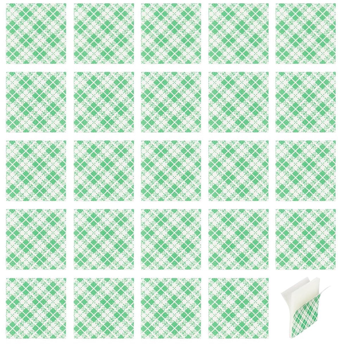 SnelShoppen - 80 Stuks Dubbelzijdige Foam Pads, Vierkante Plakpads, 25mm Dubbelzijdige Lijmtape voor Ophangen, Kantoor, Thuis, DIY Projecten