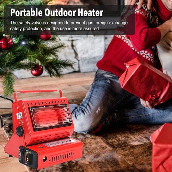 Draagbare Gaskachel Kookfornuis Campingverwarmer voor Tent Buiten Binnen 1,3 KW 90 G/H 2 in 1 Butaan Vloeibaar - ShopVlot — afbeelding 5