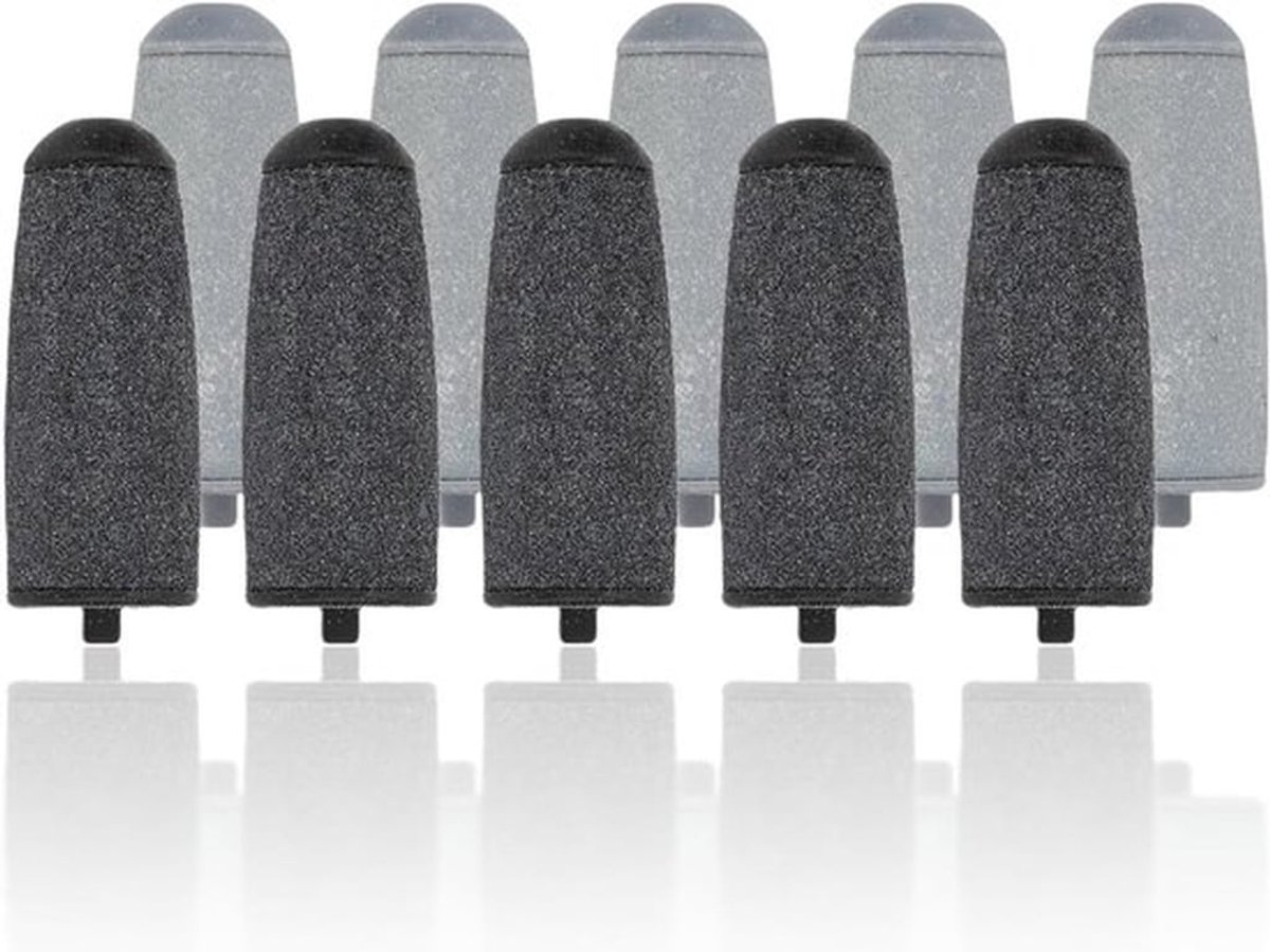 Vervangende Rollers voor Elektrische Eeltverwijderaar - 10 Stuks Grof en Fijn, Accessoires voor Voetverzorging en Pedicure Tools
