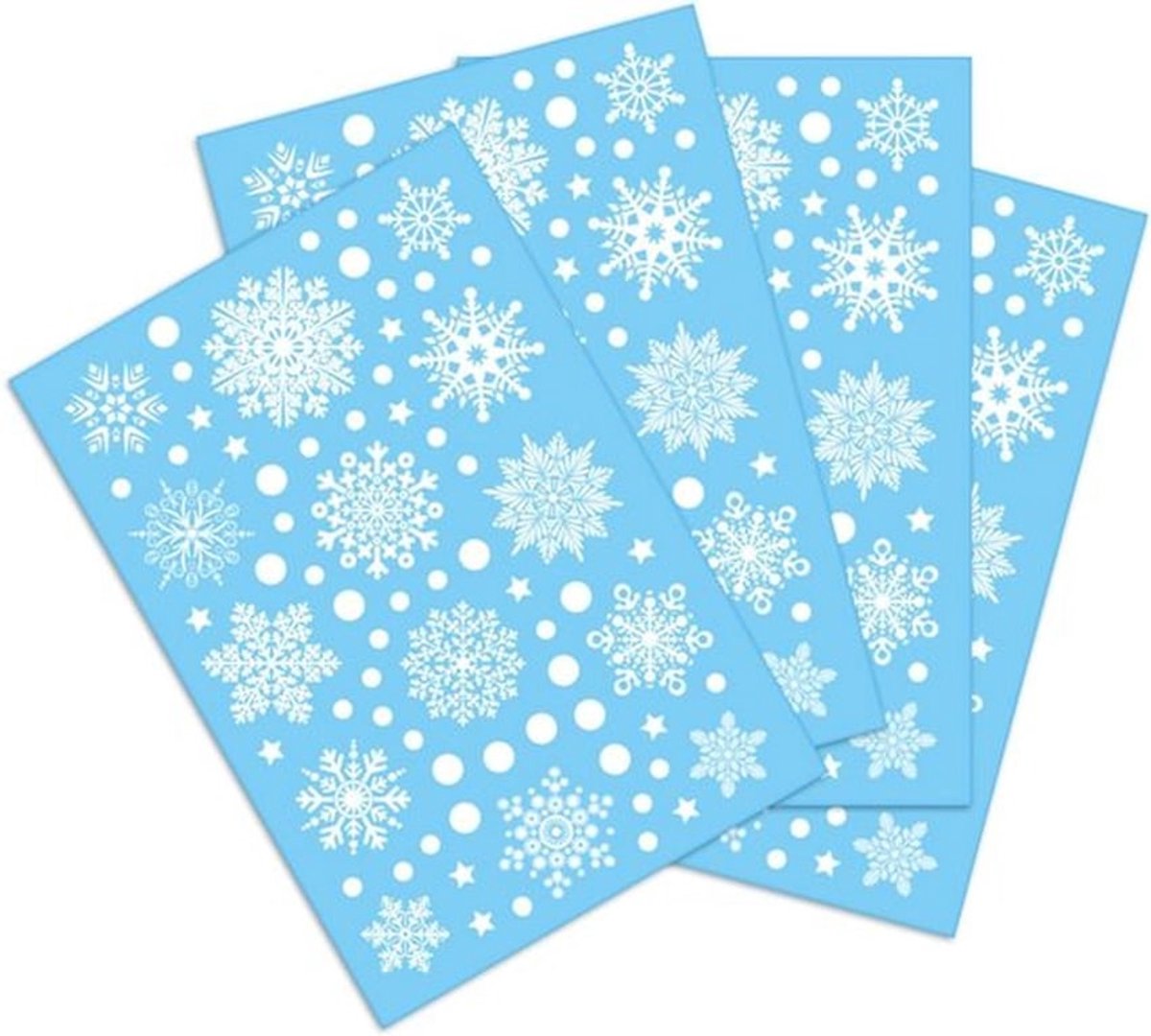 Herbruikbare sneeuwvlokken raamstickers voor winterdecoratie, statische hechting, ideaal voor ramen, deuren en etalages