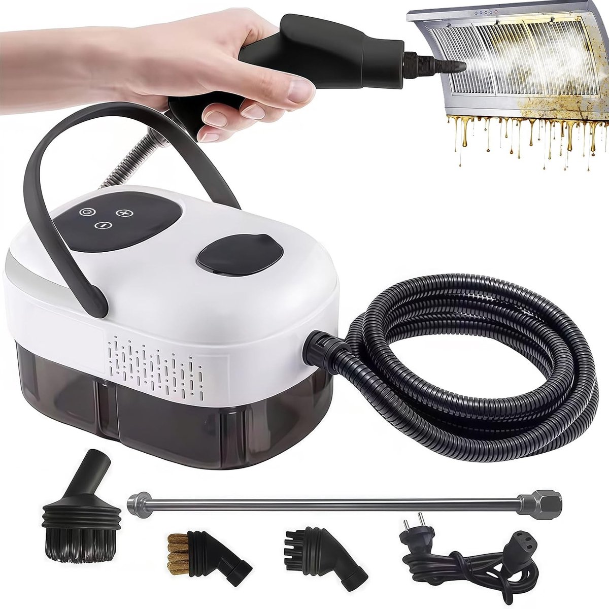 Stoomreiniger - Handheld - 1 liter - Krachtige 2500 W Stoomreiniging - Voor Thuisgebruik