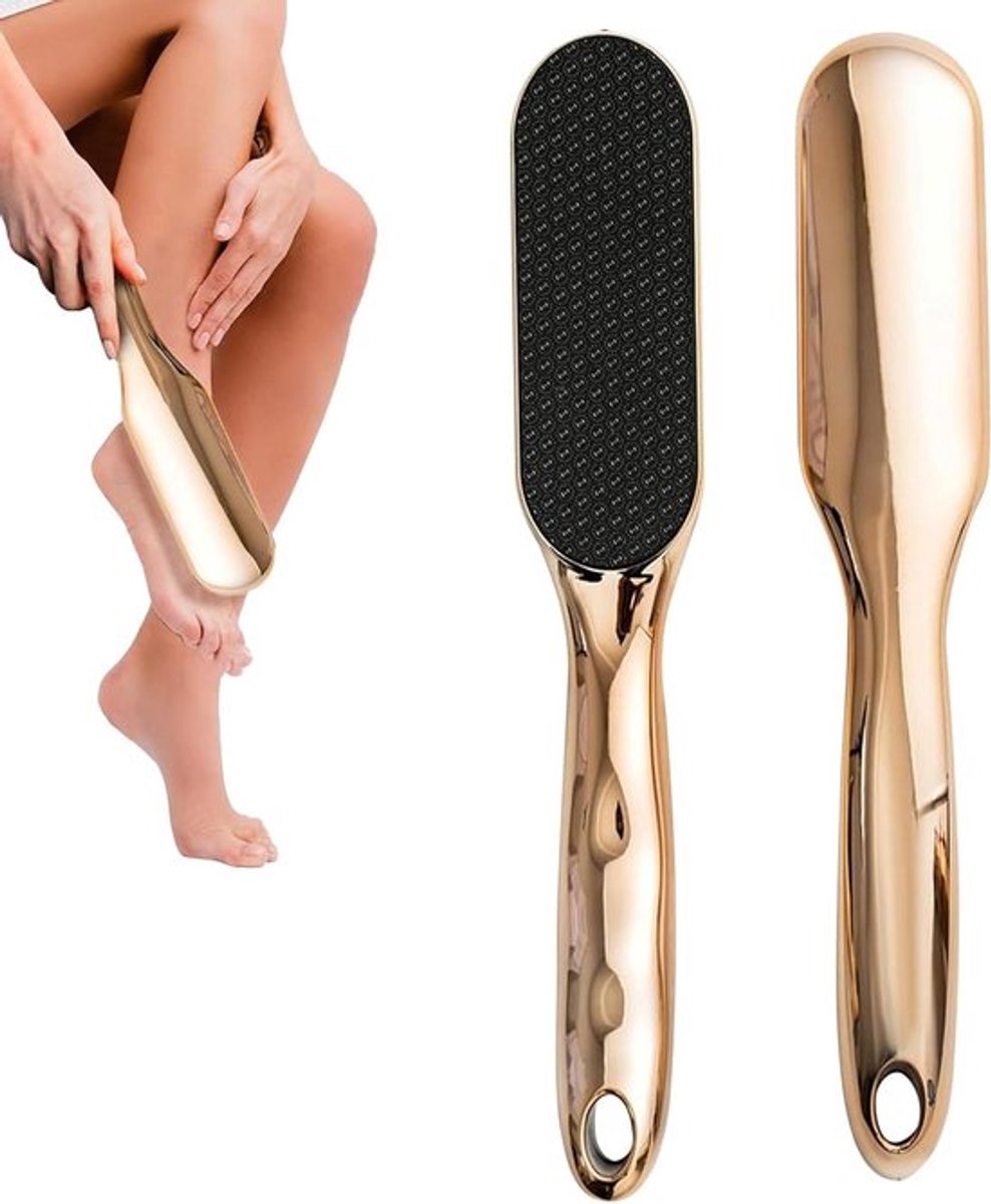Voetvijl en Eeltverwijderaar voor Zachte Voeten, Houten Voet Scrubber voor Droge en Verharde Huid, Ideaal voor Thuisgebruik en Pedicure