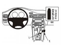 Brodit ProClip houder geschikt voor Volvo S80/ V70 II / XC70 Angled mount