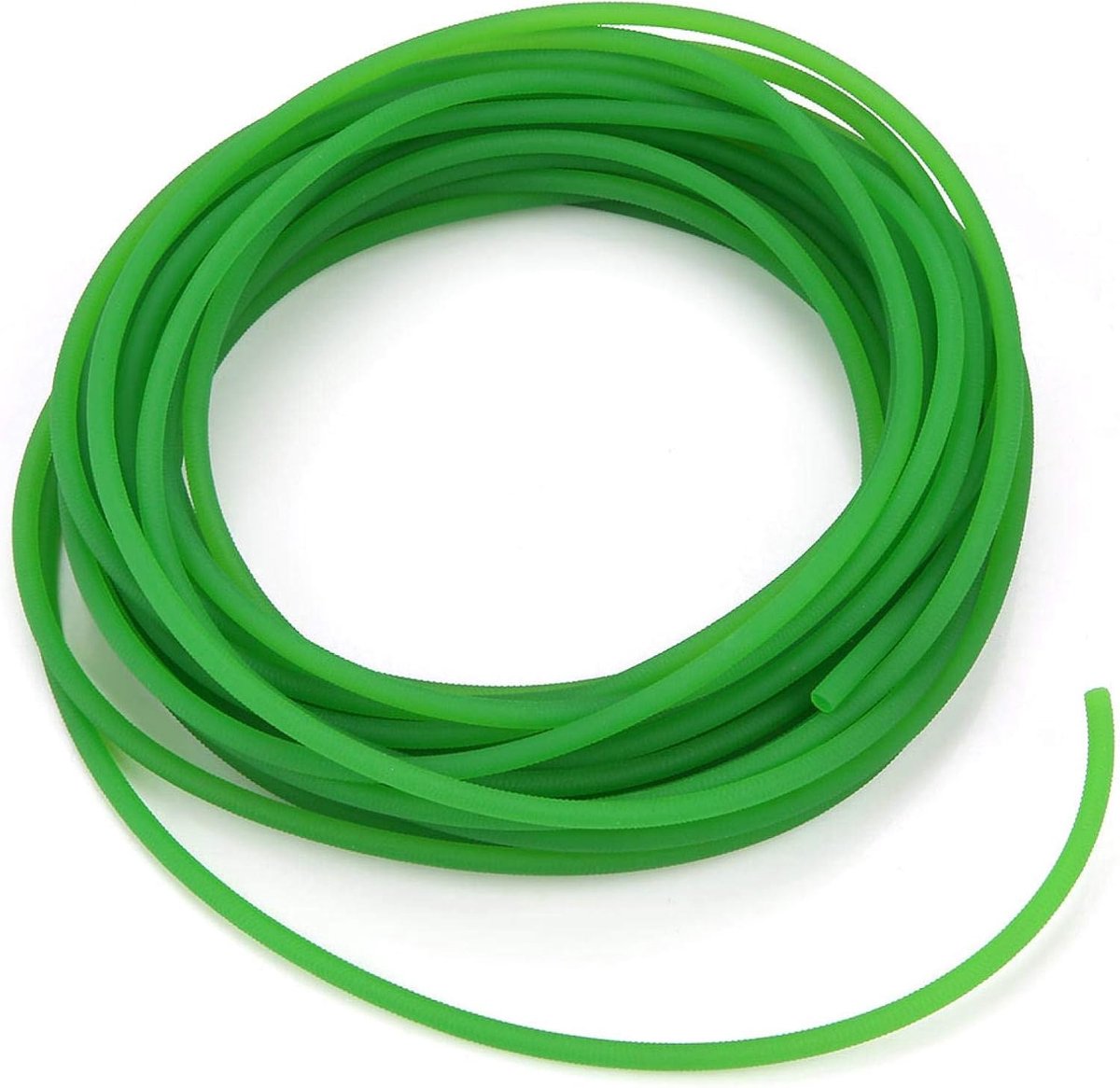 SnelShoppen - Polyurethaan Ronde Banden 4mm x 10m - Groene RUWE Oppervlakte PU Polyurethaan Ronde Aandrijfband voor Drukmachine, Hoge Treksterkte, Sli