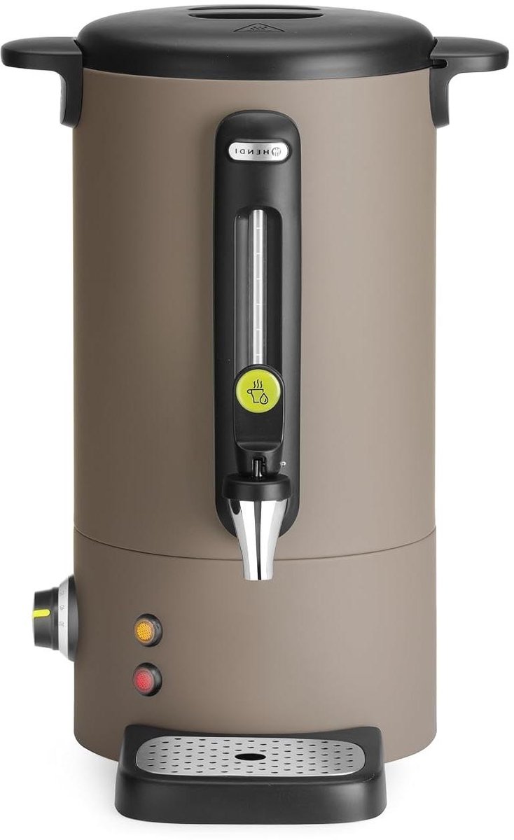 Heetwaterdispenser - Glühweinketel - Warme Dranken Serveren - Instelbare Temperatuur - 9 Liter - Taupe