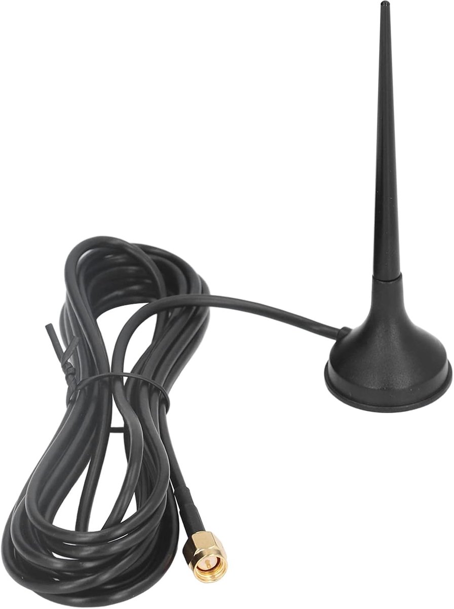 SnelShoppen - Antenne GSM 5dBi Versterking Verticale Polarisatie Omnidirectioneel Waterdicht SMA Male Hoofd met Magnetische Basis voor Draadloos Netwe