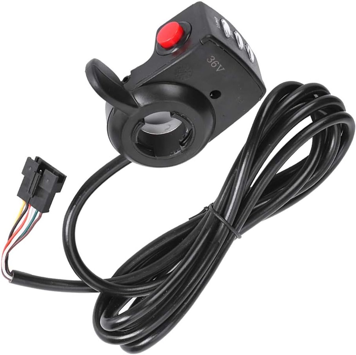 SnelShoppen - 36V Duimgas Grip Handvat Versnelling Controle met Elektronische Weergave voor Elektrische Fiets en Scooter