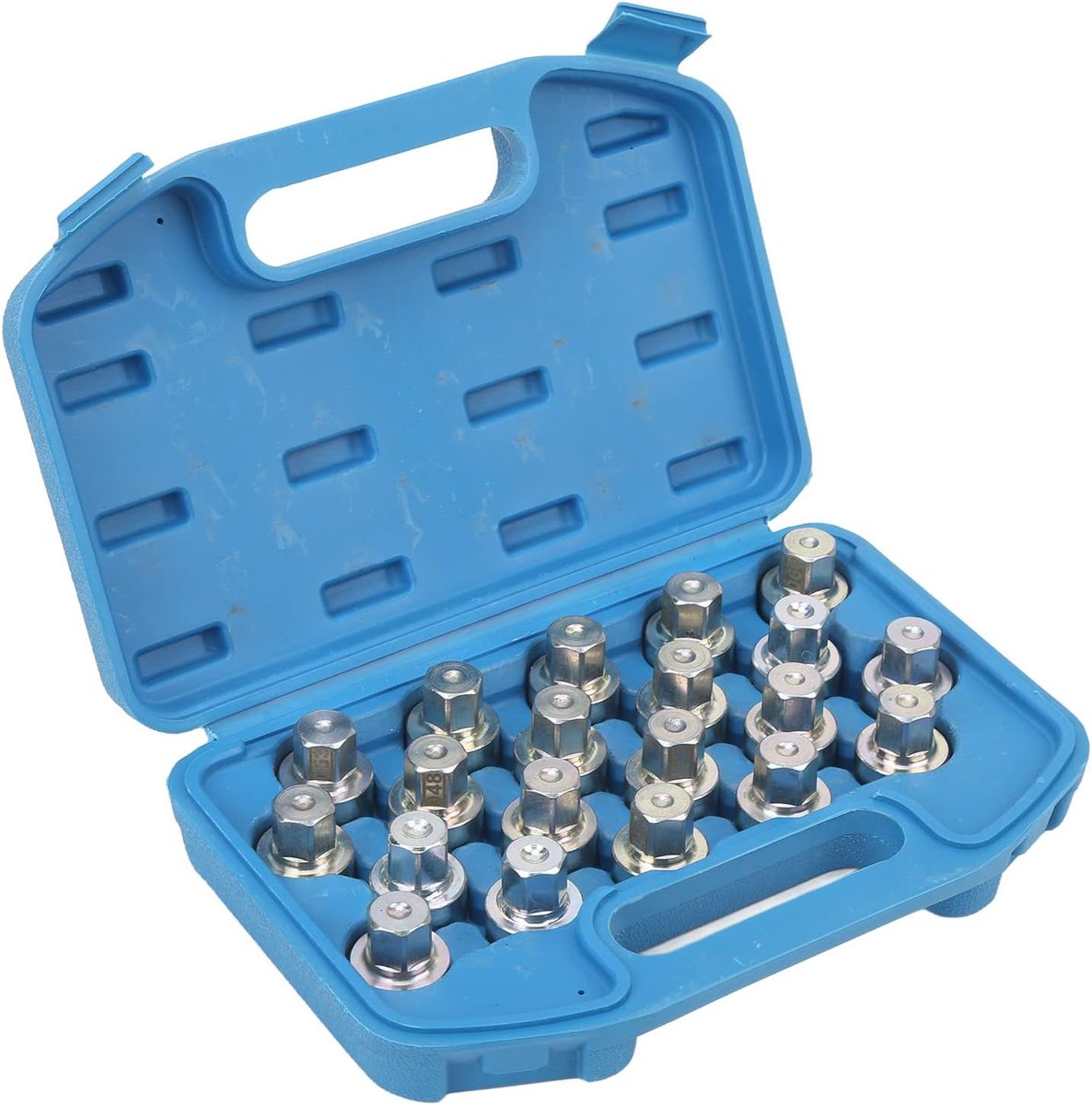 SnelShoppen - Anti Diefstal Wielbout Verwijderaar Set, Metalen Sleutelset voor Auto's, 20-delige Inhoud, Professionele Kwaliteit, Hoge Precisie en Duu