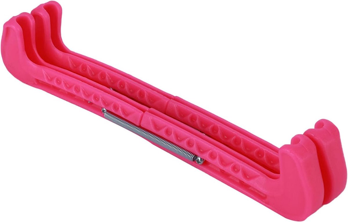 SnelShoppen - IJsschaatsen Perfect Fit Verstelbare Schaatsen Robuuste 2-Piece Makkelijk Te Monteren IJshockeyschoenen (Roze)
