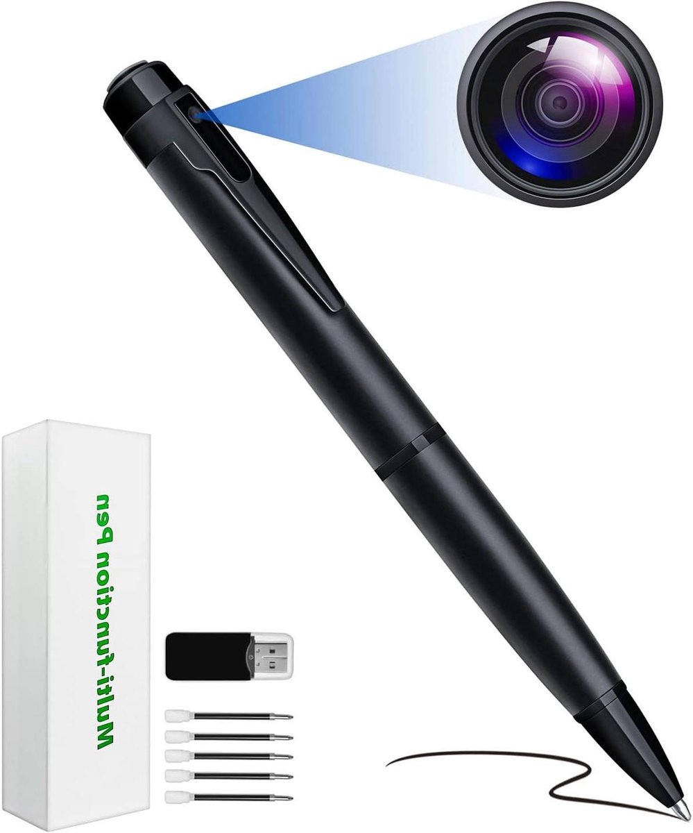 Verborgen Camera - Mini Recorder - Opnames Maken - Bewegingsdetectie - 1080p HD - Zwart