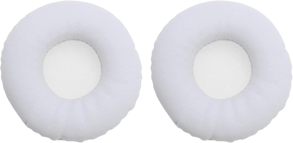 SnelShoppen - 1 Paar Vervangende Oorkussens Wit van Eiwitleer voor Hoofdtelefoon, Compatibel met Diverse Sony Modellen, Comfortabel en Geluidsisoleren