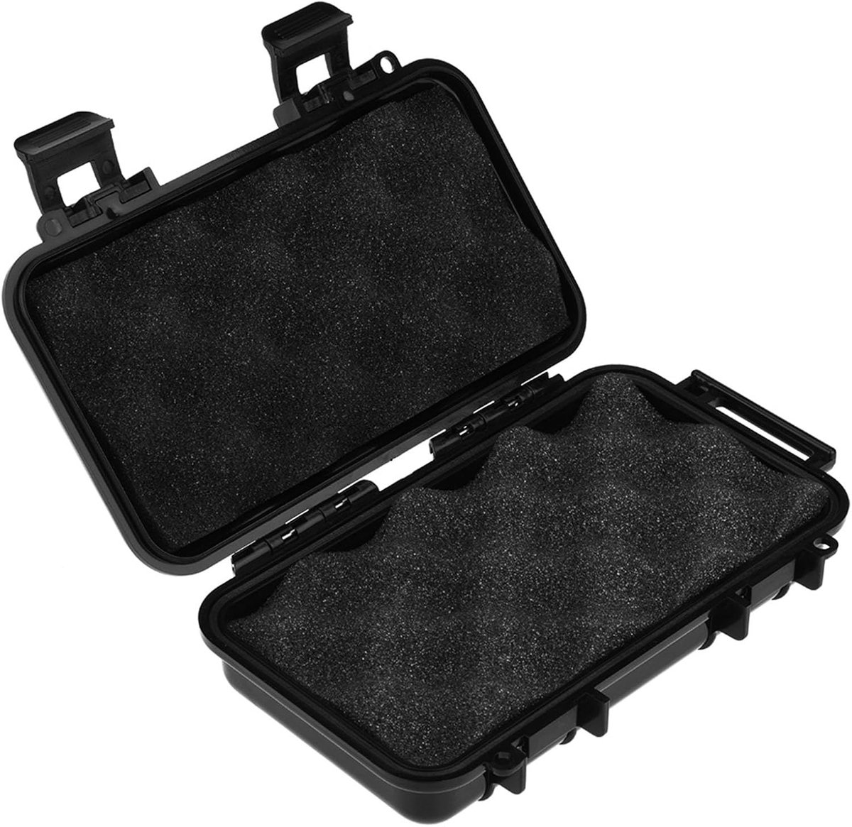 SnelShoppen - Draagbare Veiligheidsbox, ABS Gereedschapskist Waterdicht en Schokbestendig, Outdoor Opslagdoos Zwart (Externe Afmetingen Model B: 190 x