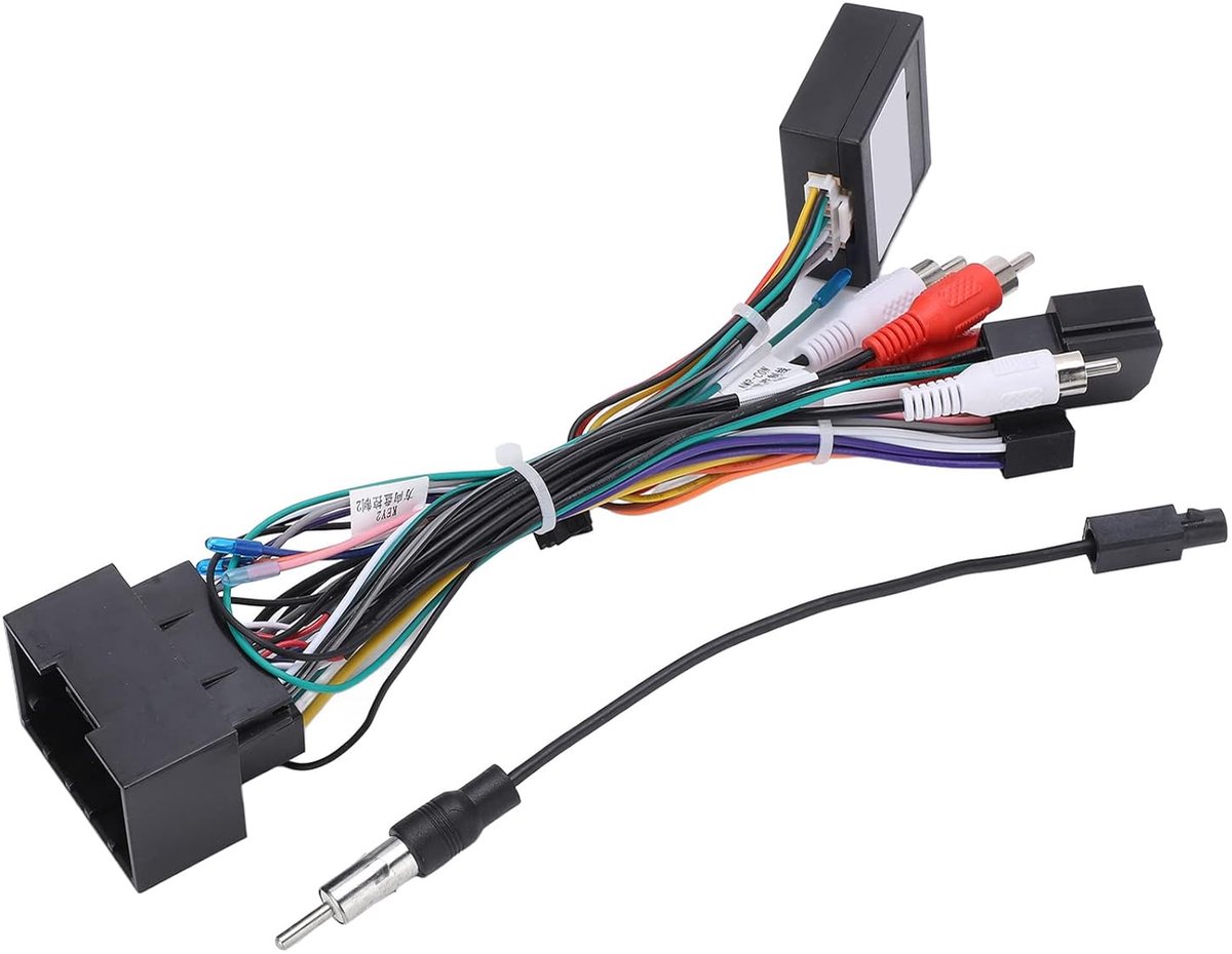 SnelShoppen - Audio Bedradingsharnas, Stereo Radio Connector Adapter met 16-pins CAN Bus Box Vervangingsset voor Cruze TRAX Malibu AVEO