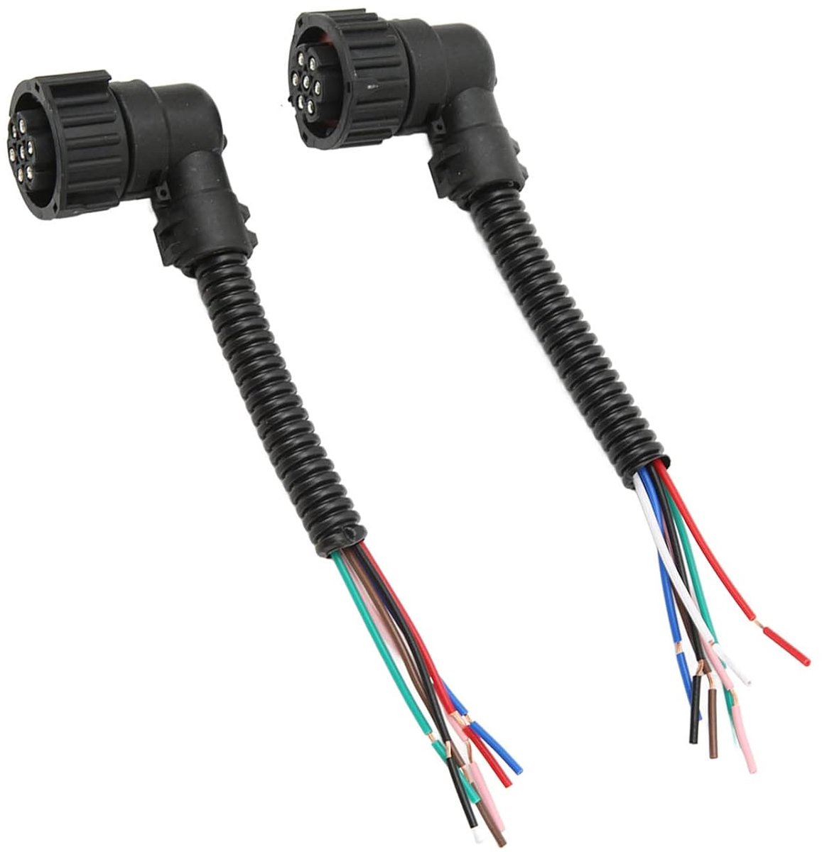 SnelShoppen - Tail Light Harness 2 Stuks - Taillight Bekabeling Plug Vervanging - ABS & Metaal - Betrouwbare Prestaties voor Auto's
