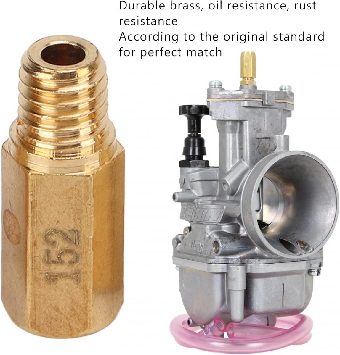 SnelShoppen - Aramox Hoofdsproeier Set 10 Stuks voor Carburetor, 130 132 135 138 140 142 145 148 150 152, Hoogwaardige Messing, Duurzaam, Precisie, Ve