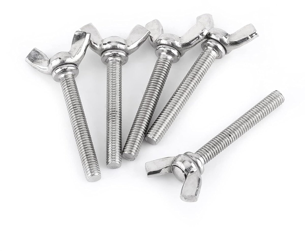 Vleugelmoer M6 - 60mm - RVS 304 - Handmatig vast te draaien - ShopVlot