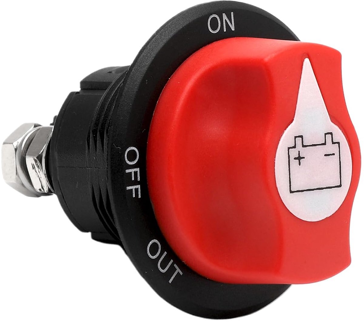 SnelShoppen - Accu Scheidingsschakelaar Hoofdschakelaar 100A Voor Auto, Motor, Boot, Caravan, Yacht - 12V 48V Met Hoge Stroomcapaciteit, Duurzaam, Vei