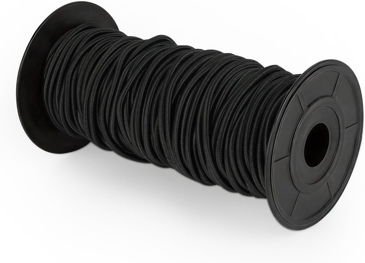 Robuuste Elastische Touw van 3 mm x 30 m voor Camping, Tuin en Zeilen, Ideaal voor Zeil- en Afdekzeilbevestiging