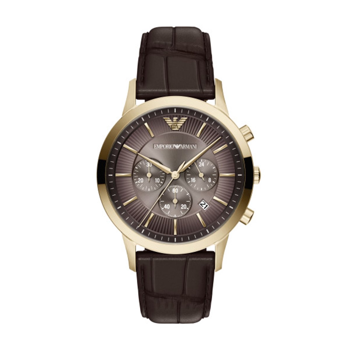 Emporio Armani Archetipo Mannen Horloge 43 mm Goudkleurig