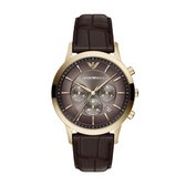 Emporio Armani Archetipo Mannen Horloge 43 mm Goudkleurig