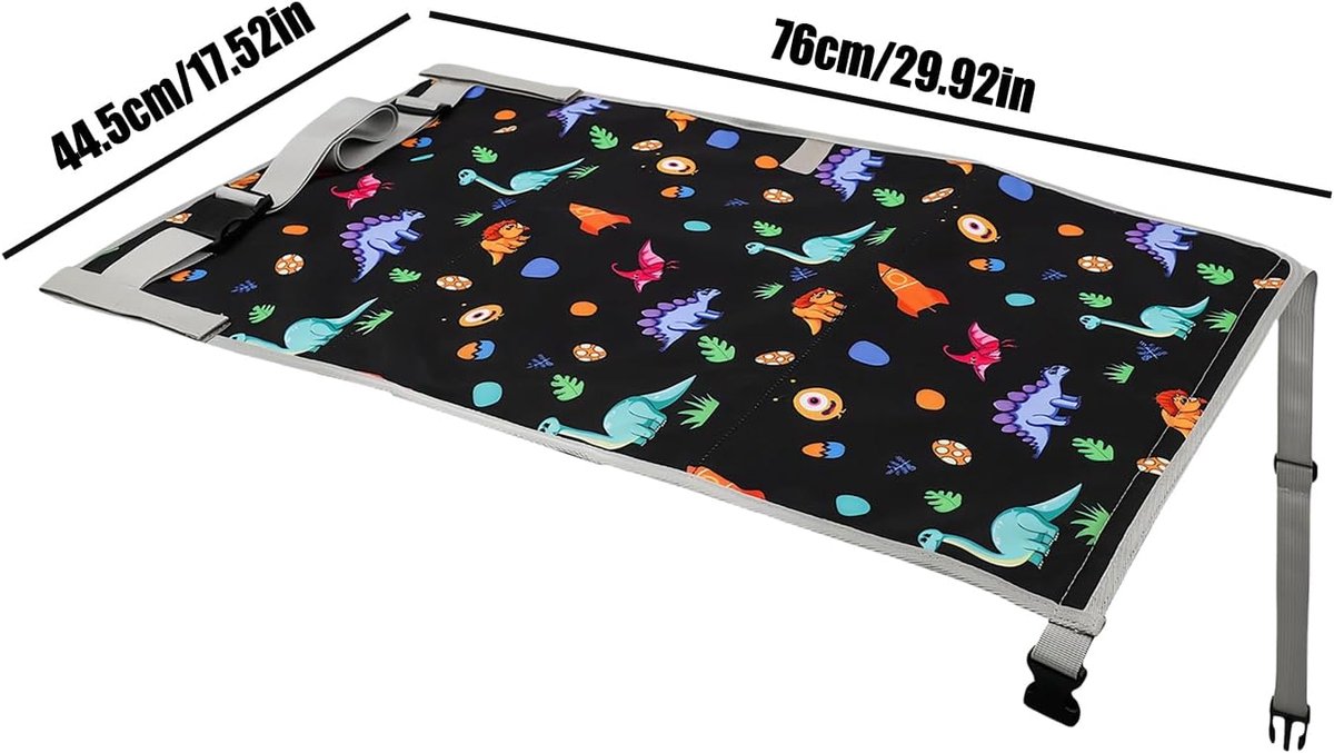Baby Vliegtuigbed - Kinder Stoelverlenger - Comfortabel Reizen - Opvouwbaar Reiswieg - 76x44.5 cm - Niet gespecificeerd – foto 7