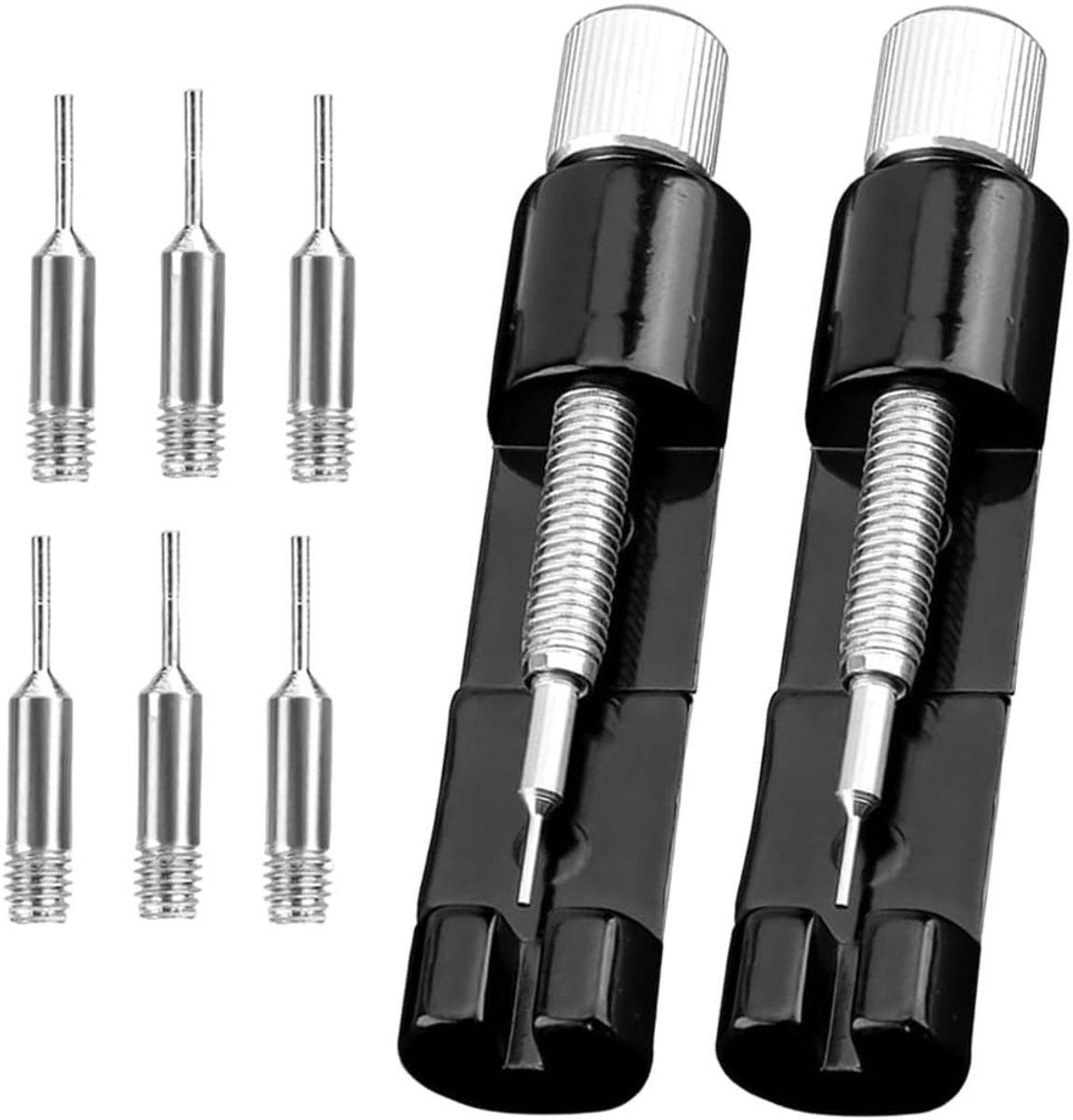 SnelShoppen - 2 Stuks Horloge Link Verwijderaar, Horloge Maillon Verwijder Tool, Horloge Aanpassing Toolkit (Zwart, Goud)