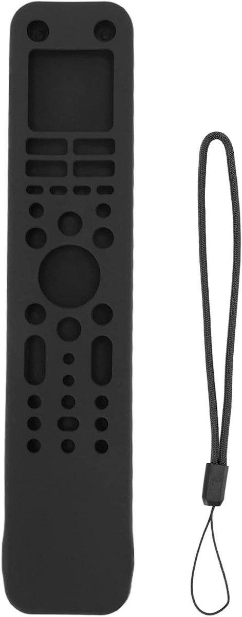 SnelShoppen - Beschermhoes voor Afstandsbediening Premium Siliconen Zacht Duurzaam Huidvriendelijk Wasbaar Antislip met Handriem voor Televisieaccesso