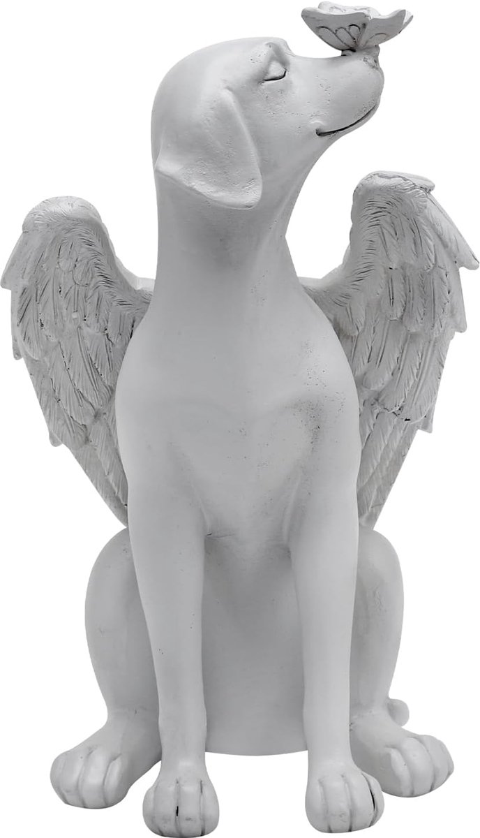 Hond Engel Herinneringsbeeldje - Hondenmonument - Resin Beeld - Ter Nagedachtenis van Uw Trouwe Vriend - SnelShoppen