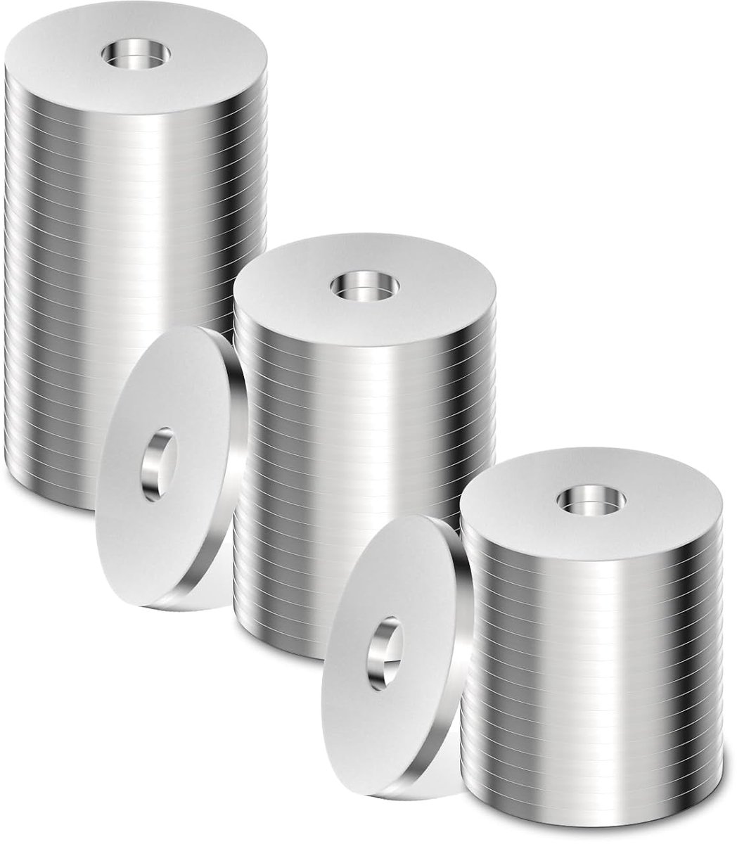 SnelShoppen - 50 Stuks M4 Ringen M4 x 25mm Rvs 304 A2 Platte Ringen U Ringen voor Schroeven, Moeren, Draadstangen, Bouten