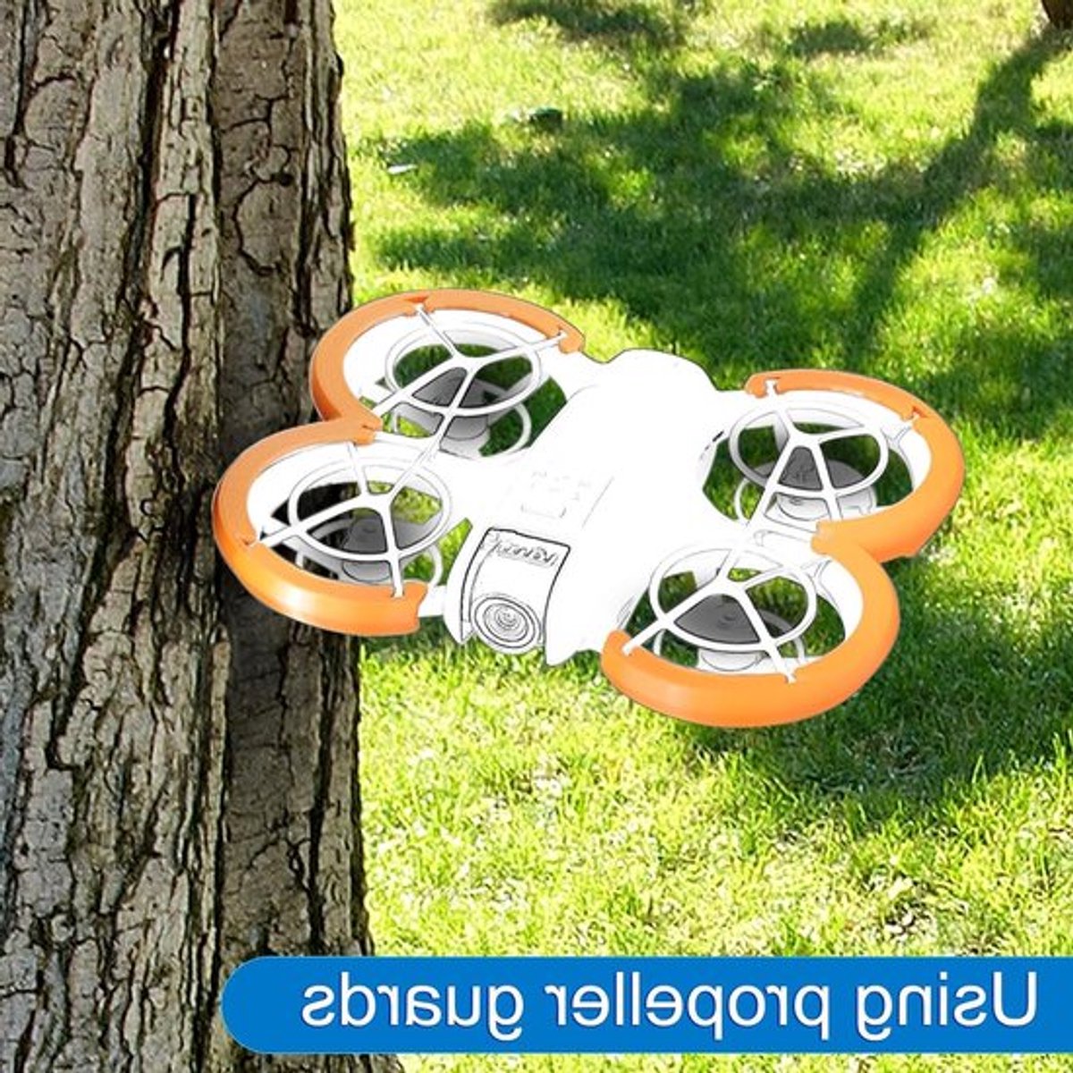 2 Stuks Propeller Beschermers voor Drones, Plastic Anticollisie Bumper Ringen en Accessoires voor Veilige Vliegervaring (Oranje)