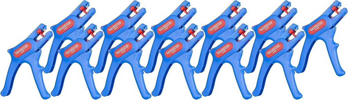 Striptang Set - Draadstripper Automatisch - Kabels Strippen - Automatische Kabeldiameter Aanpassing - 0.2-6 mm Set van 12 - Blauw