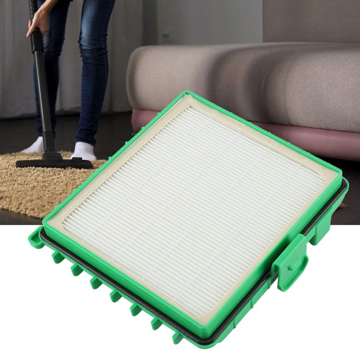 SnelShoppen - HEPA Filter voor Stofzuiger, Geschikt voor RO4421 RO4427 ZR002901, Eco-vriendelijk, Makkelijk te Installeren, Efficiënte Filtering van S