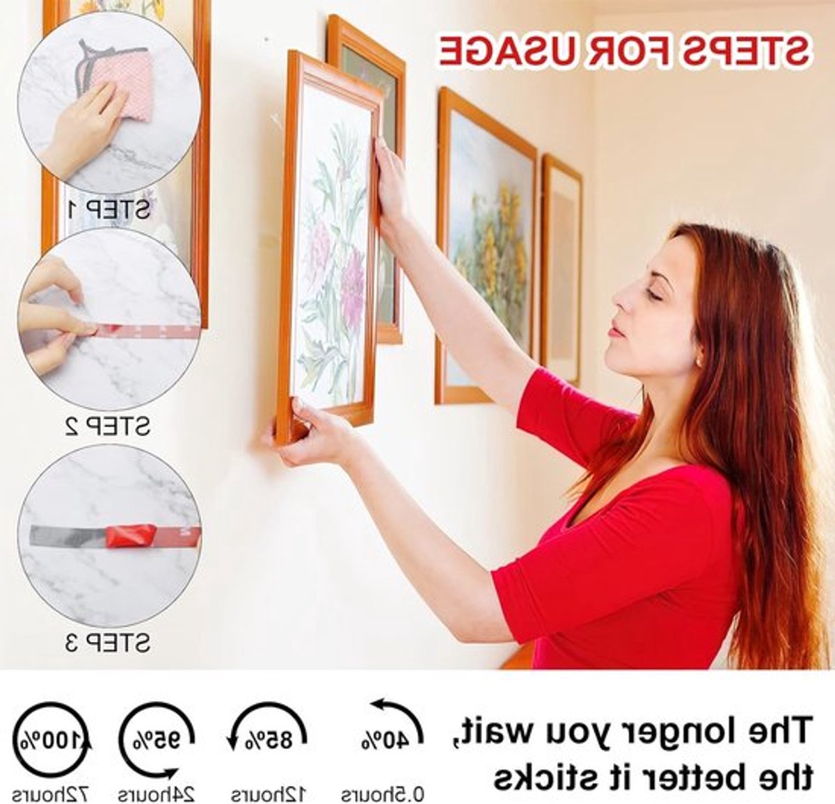 Extra sterke dubbelzijdige tape voor auto, huis en kantoor - hittebestendige plakstrips, 5 m, 12 mm, perfect voor bevestigen en monteren