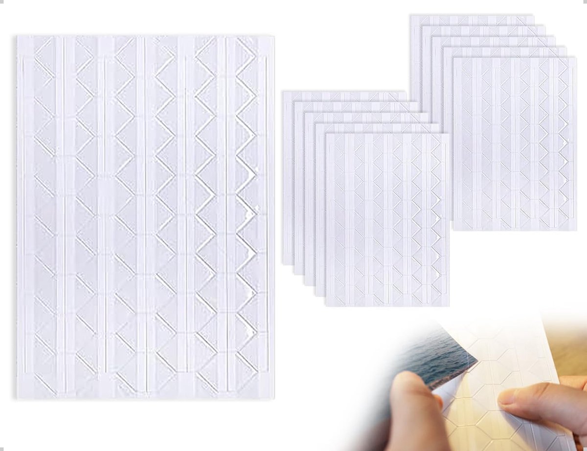 Fotohoeken 1020 stuks - zelfklevende pads - transparant - voor fotoalbums en scrapbooking - SnelShoppen