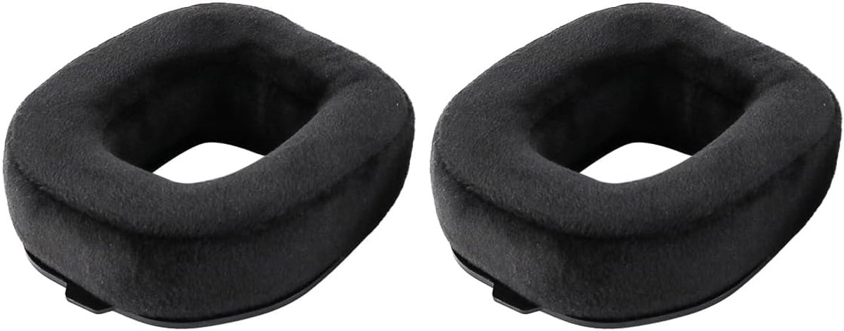 SnelShoppen - Vervangende Oorkussens voor Astro A40 TR Headset - 1 Paar Zwarte Velvet Oorkussens met Snap Caps - Comfortabele Geluidsisolatie voor Gam